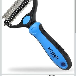 Craft Dog Grooming Rake - Blue and Black